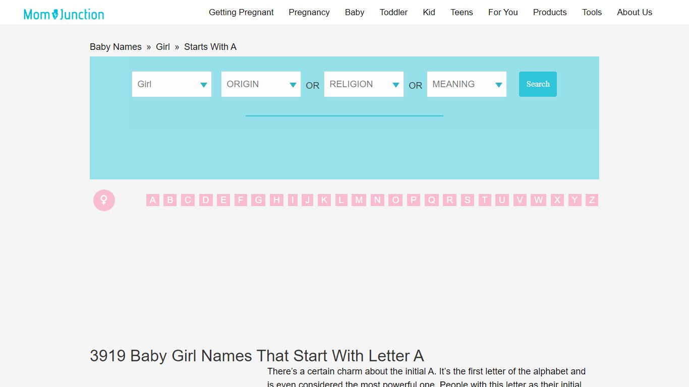 3919 Baby Girl Names That Start With A - MomJunction